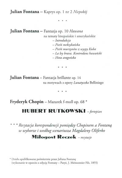 Concert Program